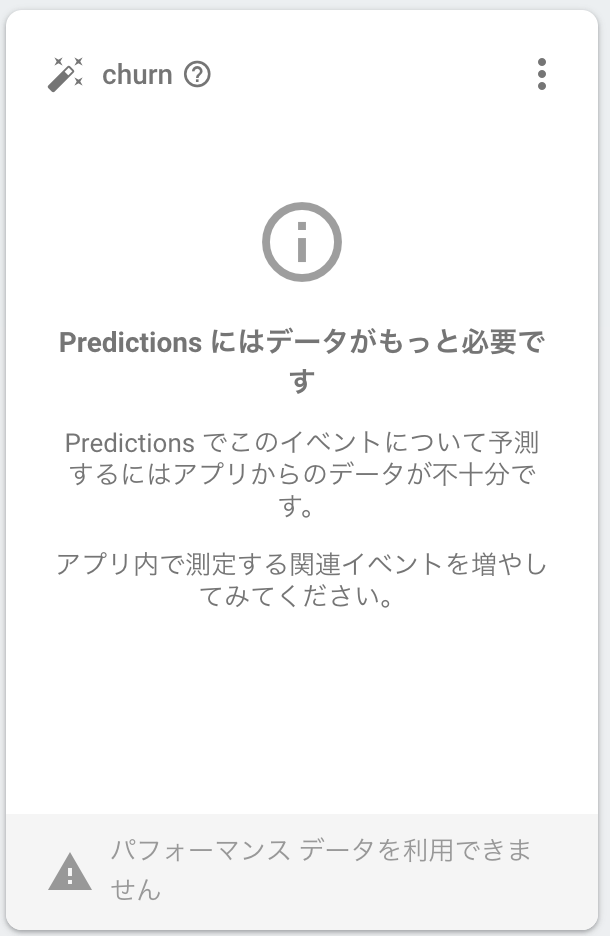 データがない場合